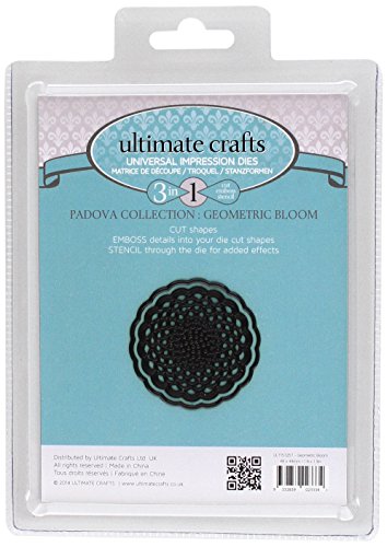 Ultimate Crafts Padova Impression Die - Geometric Bloom, Black, 20 x 14.2 x 0.8 cm - Image 2