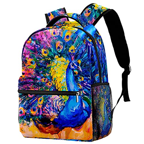 Sac à dos voyage avec motif peinture à l'huile pour école et sorties de vos enfants