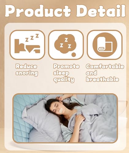 Image of 30 Pcs Anti Snoring Devices, Mouth Tape for Sleeping, Mouth Tape Anti Snoring Snoring Cessation Nasal Care and Anti Snoring Nasal Strips Comfortable Sleep at Night