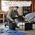 Sunnydaze 36-Inch Heavy-Duty 2mm Thick Steel Wood-Burning Fire Ring with Cooking Grate and Fire Poker