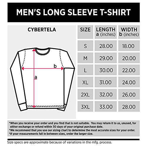 Cybertela Men's Mind Over Matter, Motivational Workout Long Sleeve T-Shirt (Navy Blue, Large)