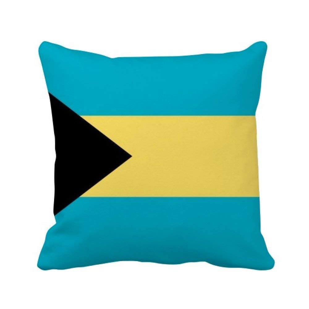 Housse de coussin drapeau Bahamas taie canapé lit colorée