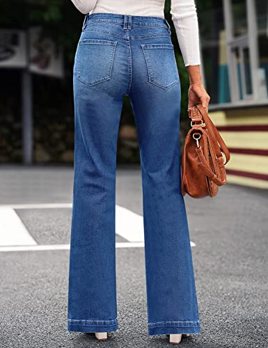 High Waist Bootcut Jeans für Damen im 90er Stil