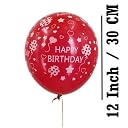 Juzfun Balloons for Birthday Decoration Kit 20 Pcs Happy Birthday Letter Printed Durable and Helium Quality Balloon Party Wedding Anniversary Baby Shower Celebration Photo Booth Kids Events Décor gallery image