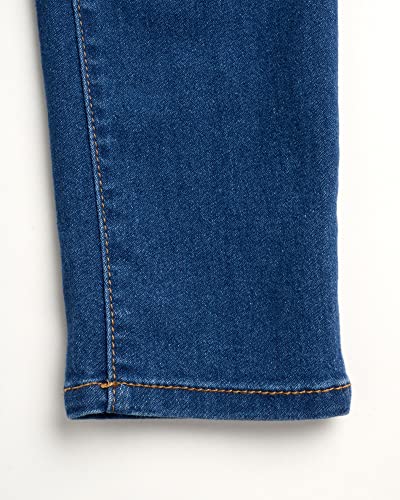 DKNY Girls' Jeans - 5 Pocket Button Fly Stretch Denim Jeans with Cuffs (Big Girl)3