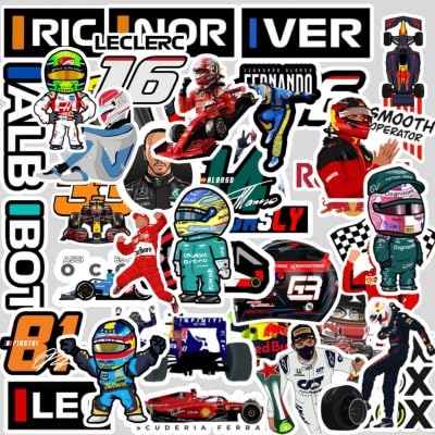 Formula F1 Stickers, Ferrari XR1 Car Stickers Decals for Phone, Laptop, iPad, iPhone, iPod, MP3 Player (50 pc) (B0D661R1HC) Amazon Price History, Amazon Price Tracker