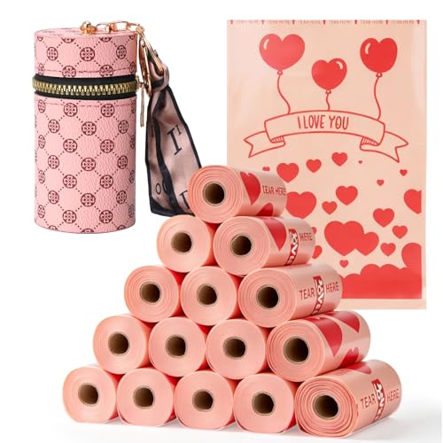Sanitary Napkin Disposal Bags with Dispenser, Feminine Hygiene Disposal Bags, 225 Pcs 13\"x9\" Thick Heavy-Duty for Tampon & Napkin Privacy, Portable Refill Bags for Women Travel Home & Party