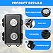 Magnetic Key Holder Under Car, Waterproof Magnetic Key Box, Hide a Key Outside with 2 Strong Magnets,Key Hider for Outdoor Travel,Magnetic Key Lock Box Under Car,Never Coming Off