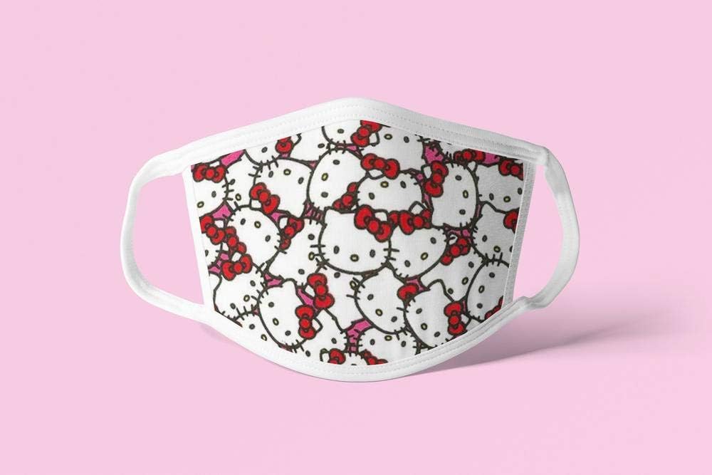 Hello Kitty face mask, Hello Kitty mask, Hello Kitty reusable face mask