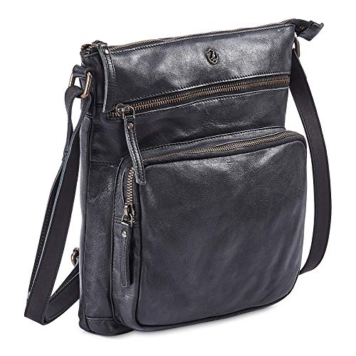 Image of Crossbody Bags for Women Genuine Leather Purse Handmade Vintage Shoulder Bag Crossover Pocketbook Adjustable Strap | Handmade