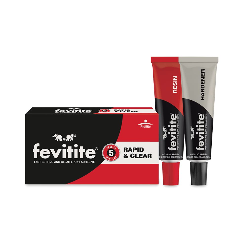 Pidilite FEVITITE RAPID AND CLEAR[90 GM] Two Component (Resin and