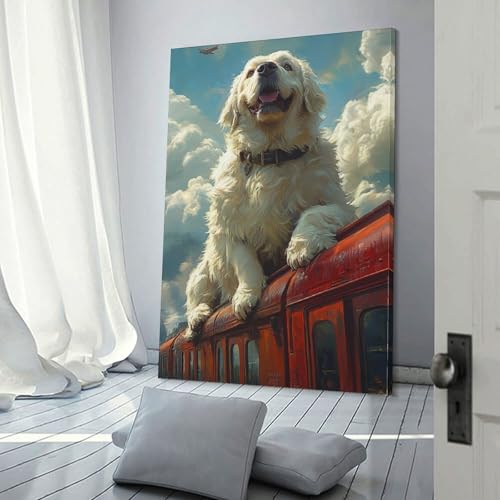 Toile Saint-Bernard impression giclée murale 20x30