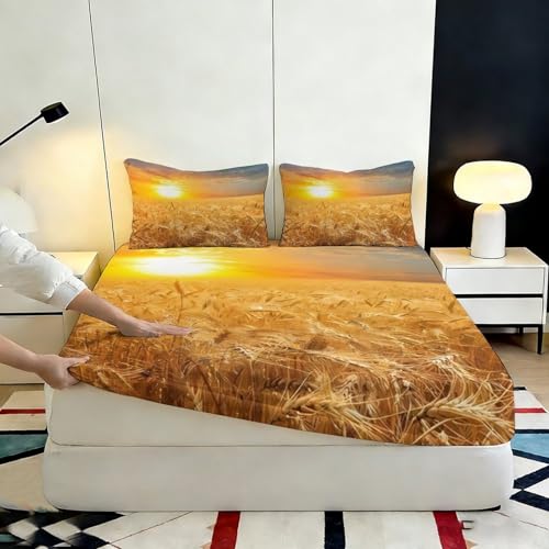 Drap-housse 3D antidérapant en microfibre à poche profonde - 7