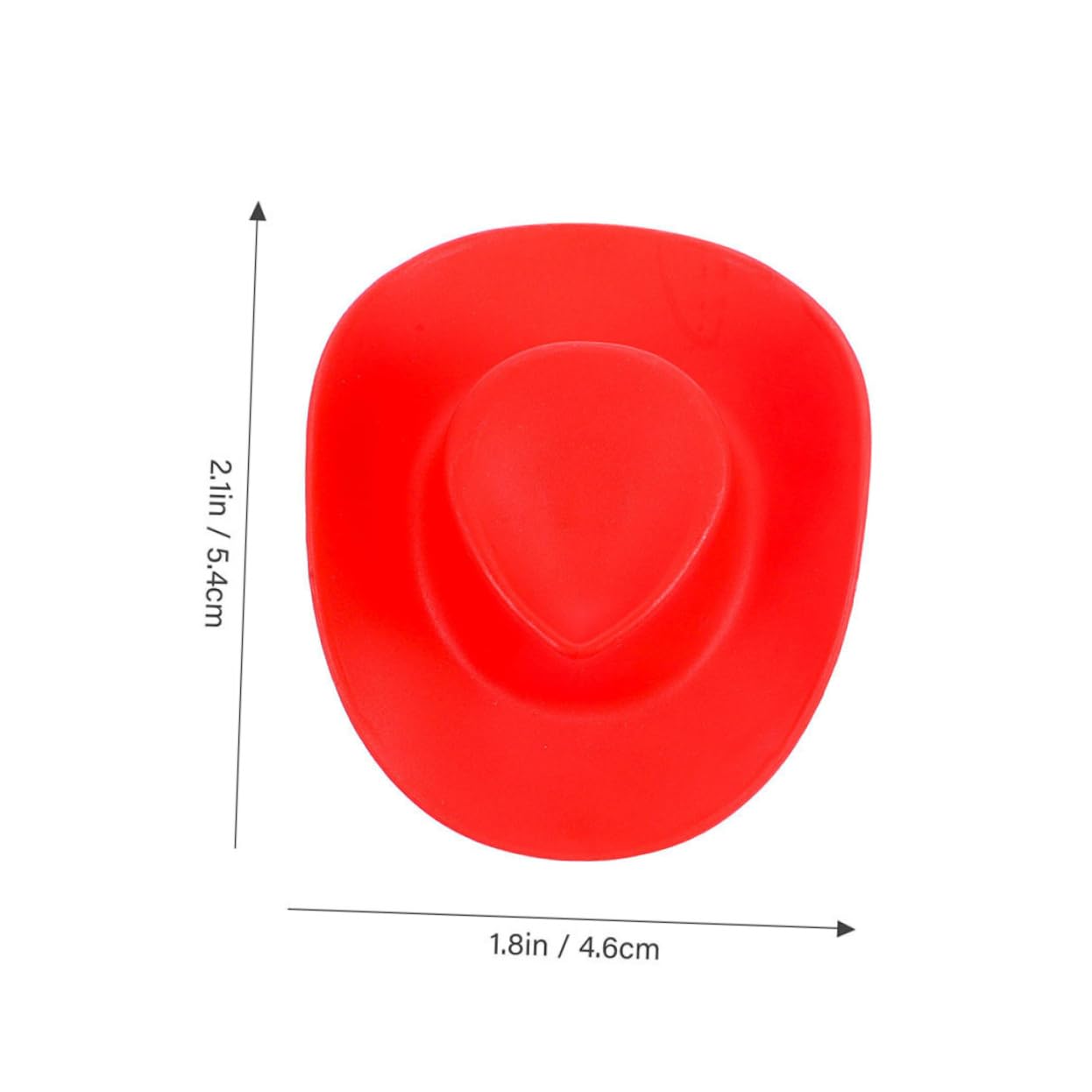 MUSISALY 20 Pc Miniature Cowboy Hats Set Plastic Bright Colors for Doll Dress-up Props