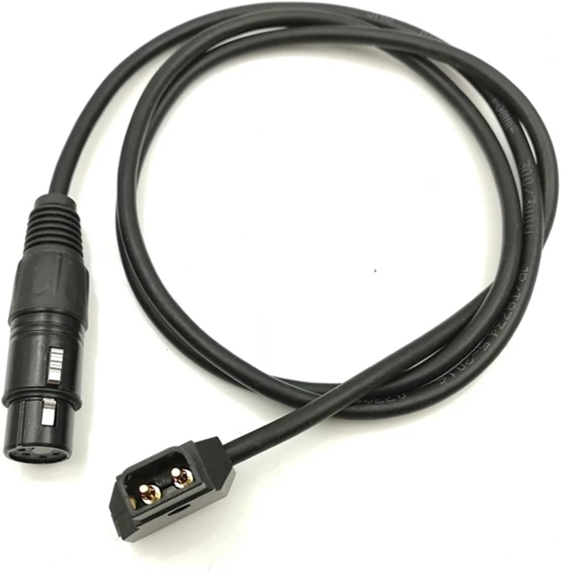 カメラケーブル DTAP から 4 ピン XLR メス (電源アダプタ電源ケーブル用)(90cm)