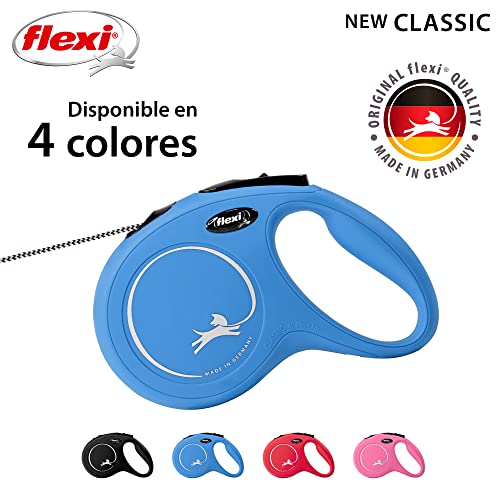 Miniatura 4 de Flexi® Classic M Cordón 8 m Azul, Correa Extensible para Perros hasta máx. 20 kg