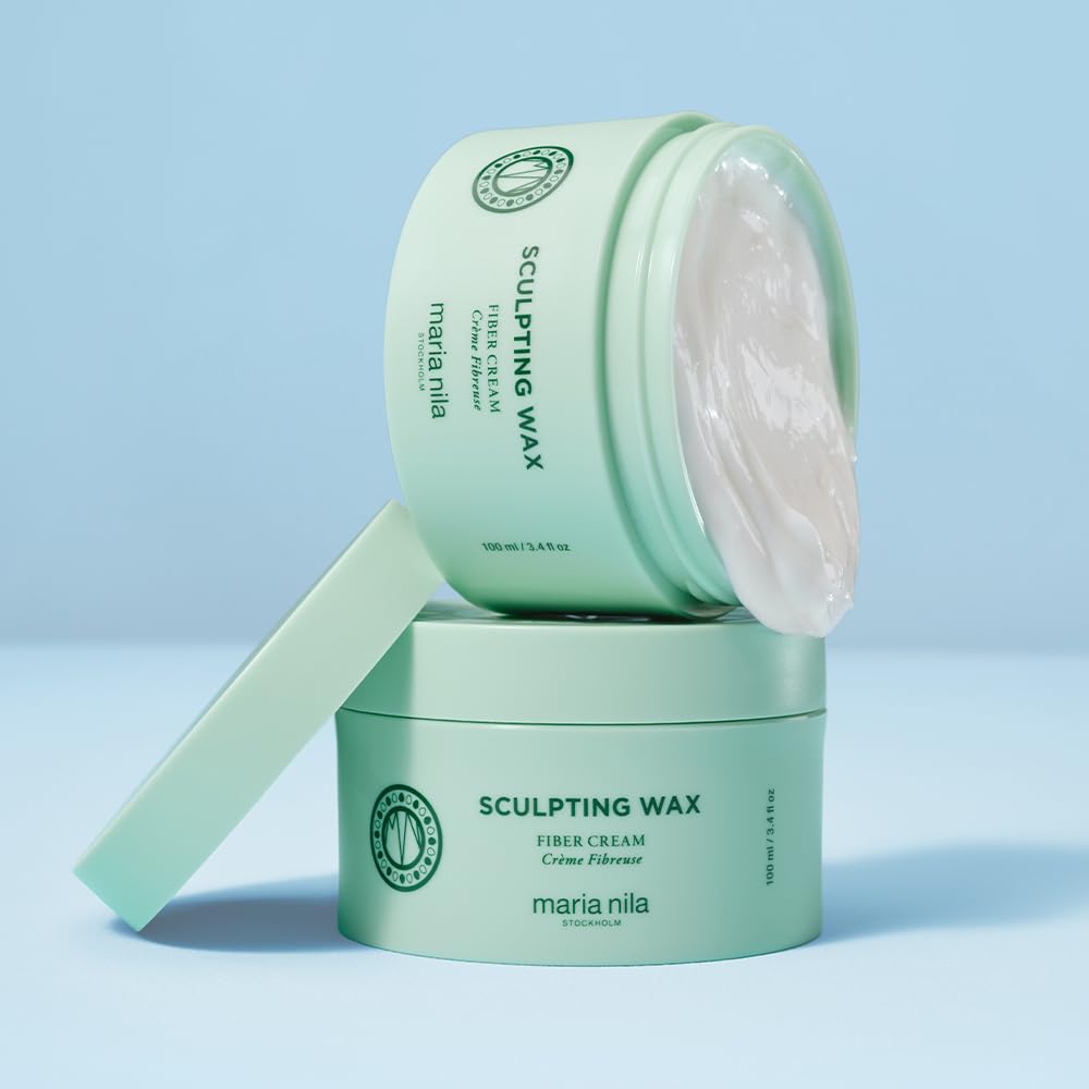 Maria Nila Sculpting Wax Schist, Tenue 3/5, Faible brillance et fini mat, Pour les coiffures moyennes à longues, Beurre de karité hydratant et huile d'olive, 100% Vegan