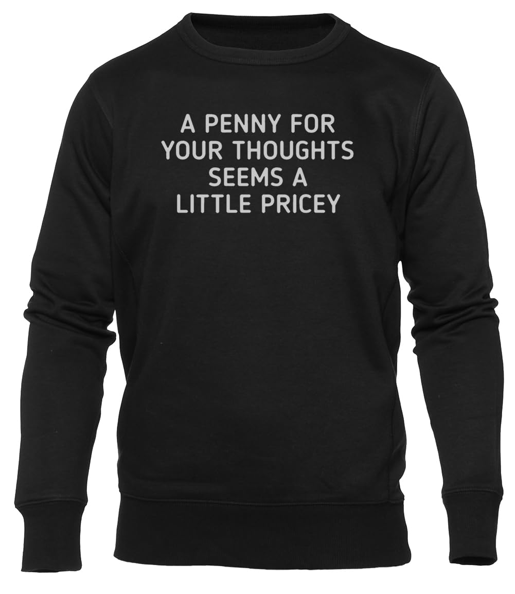 Zabawny Cytat Unisex Czarna Bluza Crewneck Unisex Black Sweatshirt Crewneck