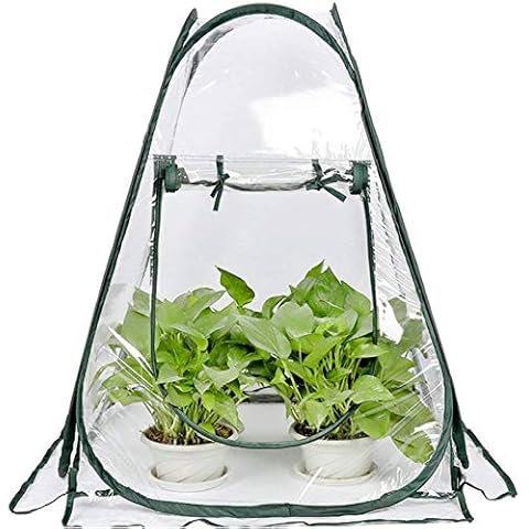 porayhut PORAY Sports 2018 Clear PVC Greenhouse Cover Flower House Mini Gardening Plant Flower Pop Up Tent,Backyard Greenhouse Cover for Cold Frost Protector Gardening Plants Cover