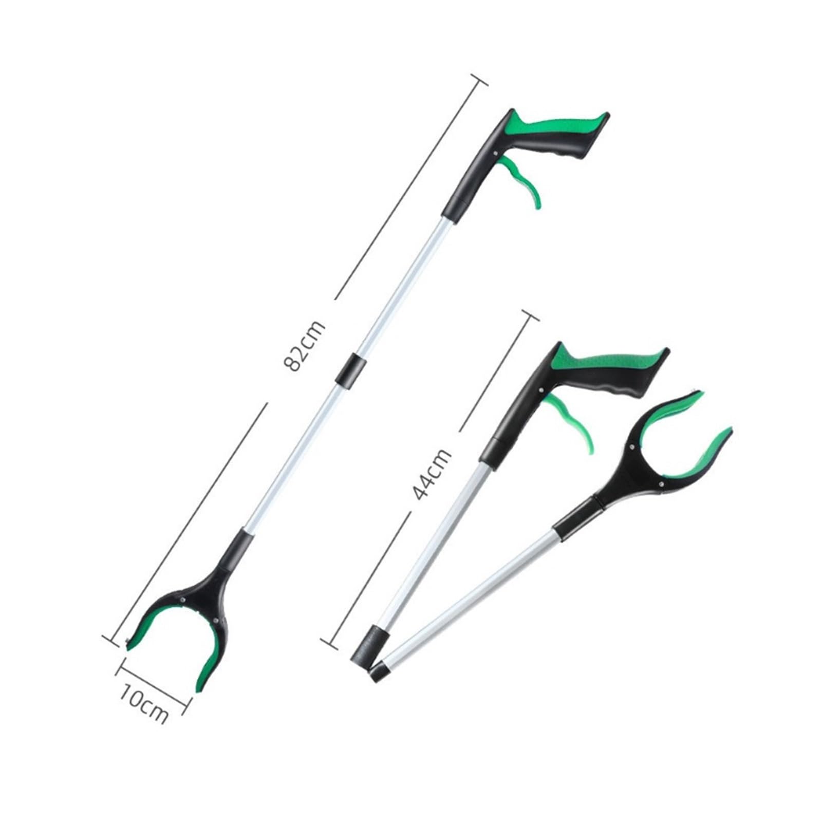 Greifhilfe, Multifunktionales, faltbares Greifwerkzeug, Greifer, Greifhilfen for Aufheben(Gr眉n)
