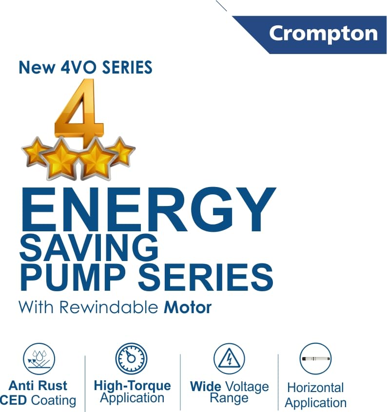 Image of Crompton 4VO1 /7-BUE(U4S) Water Pump, 1 horsepower, 1 year warranty.