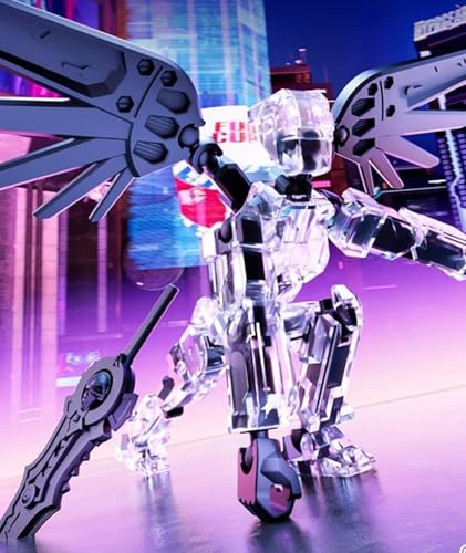 Image of NHCDFA Action Figure, Stick Titans, Stick Titan Portable and Easy to Use Model Toy Very High Degree of Freedom Multi Articular Mobile Robot Doll Desktop Decoration (() red)