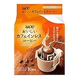 ‎お・い・し・いカフェインレス UCC おいしいカフェインレスコーヒー ワンドリップコーヒー 16杯分×6個