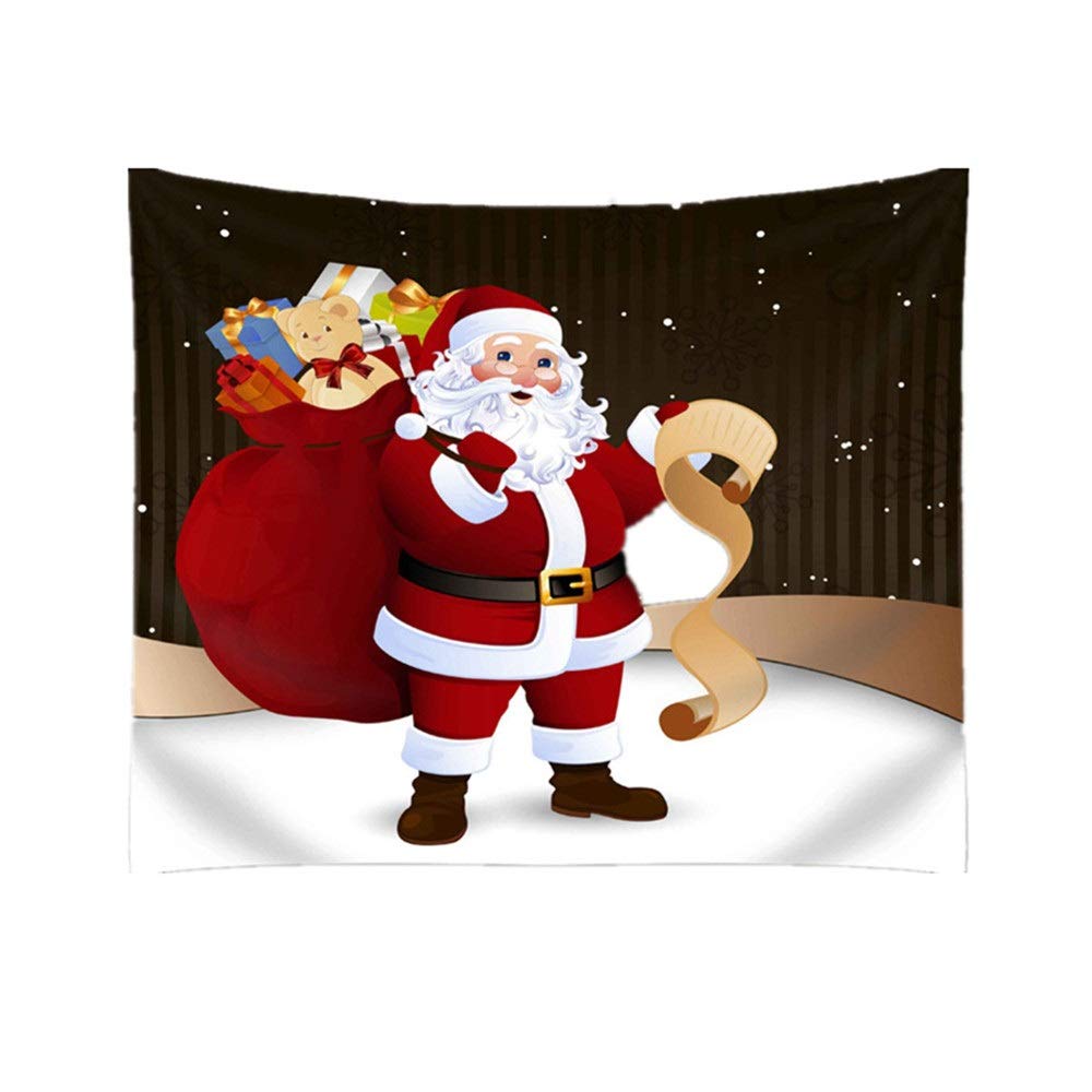 Amazon マクラメ壁掛け クリスマスメリークリスマスサンタクロースクリスマスイブ暖炉クリスマスツリーギフト 色 C1 Size 150 130 アートフレーム ポスター オンライン通販