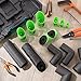 Tondiamo 6 Pcs Foam Pipe Cutter Tool, 6 Sizes Pipe Insulation Foam Water Tube Cutter Tool 5mm-22mm-28mm-40mm-46mm-53mm for Insulation in Homes, Industries and Commercial Places, Green