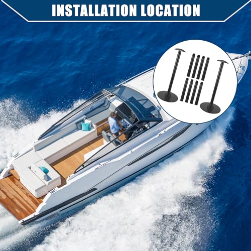 Hihaha Boat Cover Support Pole ABS Adjustable Height from 12" to 54" / 2Set - Image 2