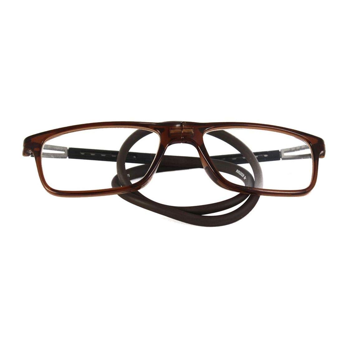 Double Battery- DOCTOR Rectangle Fullframe Reading Glasses| Magnetic detachable with flexible lanyard (neck strap)| Matt Brown +3.00 (B07MMF835R) Amazon Price History, Amazon Price Tracker
