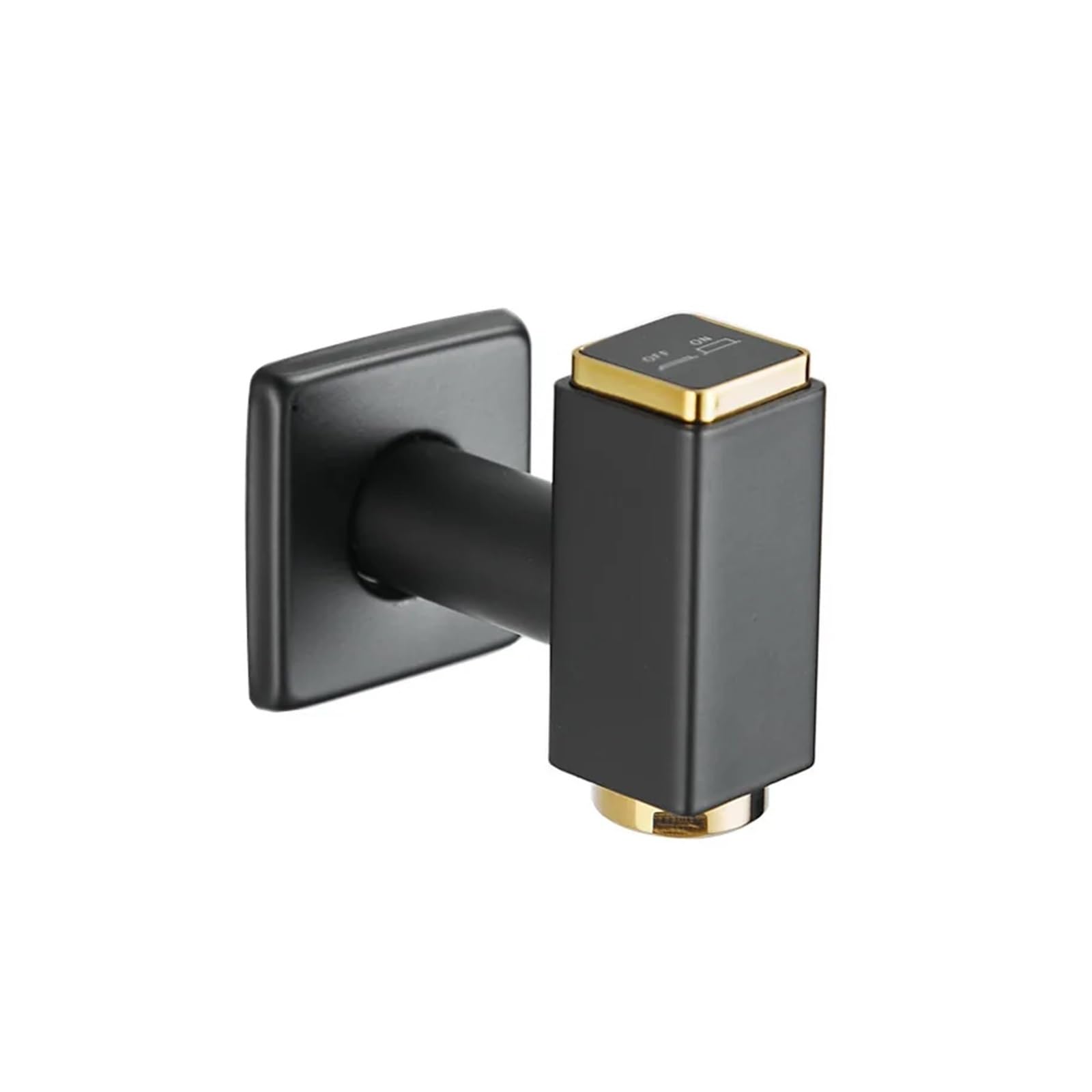Grifo de latón para lavadora automático negro de pared para fregona