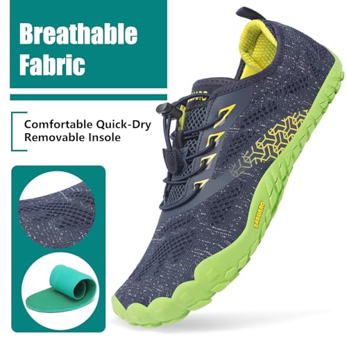 Image of SAGUARO Womens Mens Barefoot Shoes Minimalist Trail Runner Wide Toe Box Zero Drop Outdoor Cross Training Shoe