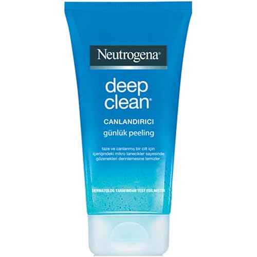 Neutrogena Deep Clean Invigorating Foaming Facial Scrub with Glycerin, Cooling & Exfoliating Gel Face Wash to Remove Dirt, Oil & Makeup, 4.2 fl. oz