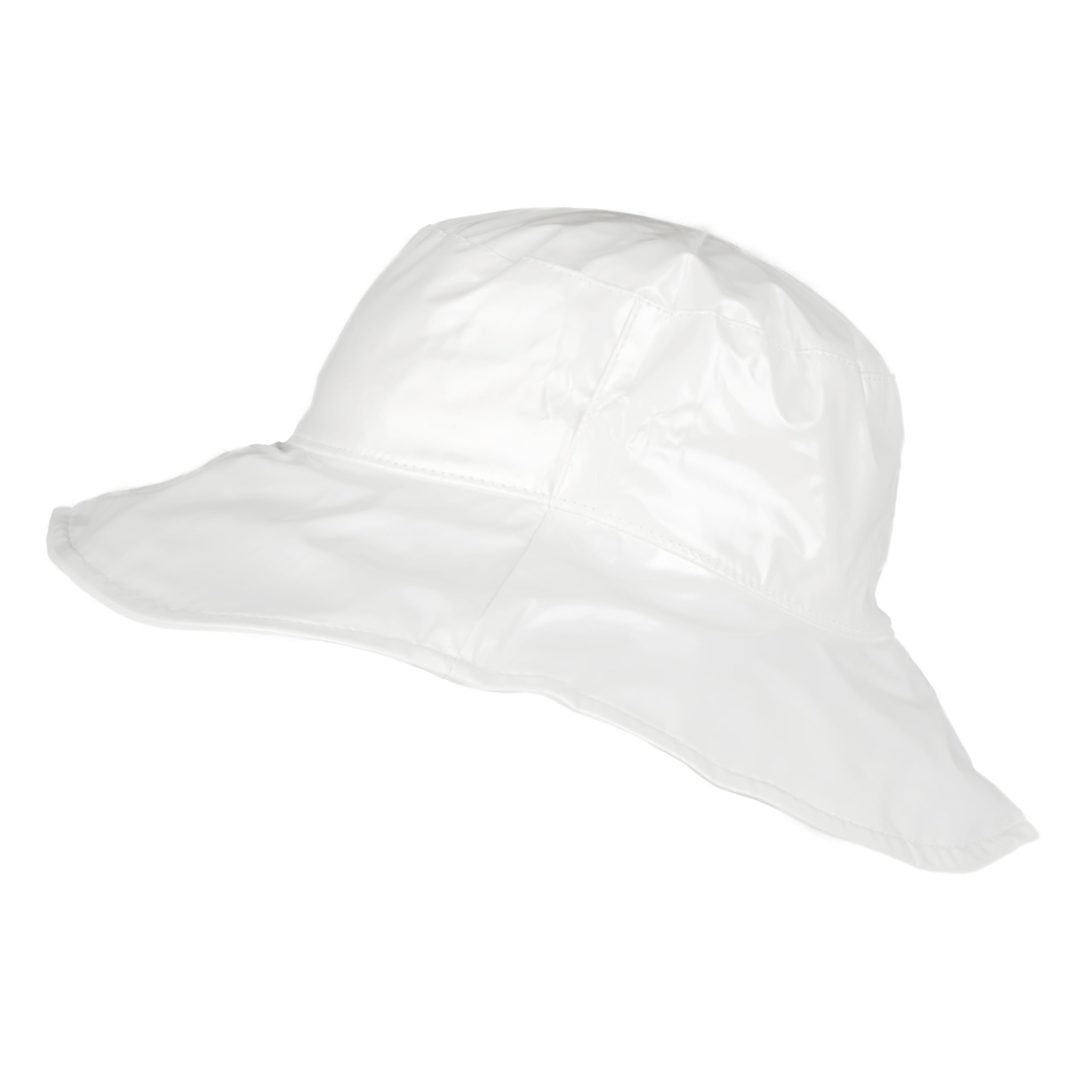 Toutacoo, Wide-Brimmed Vinyl Rain Hat (White)