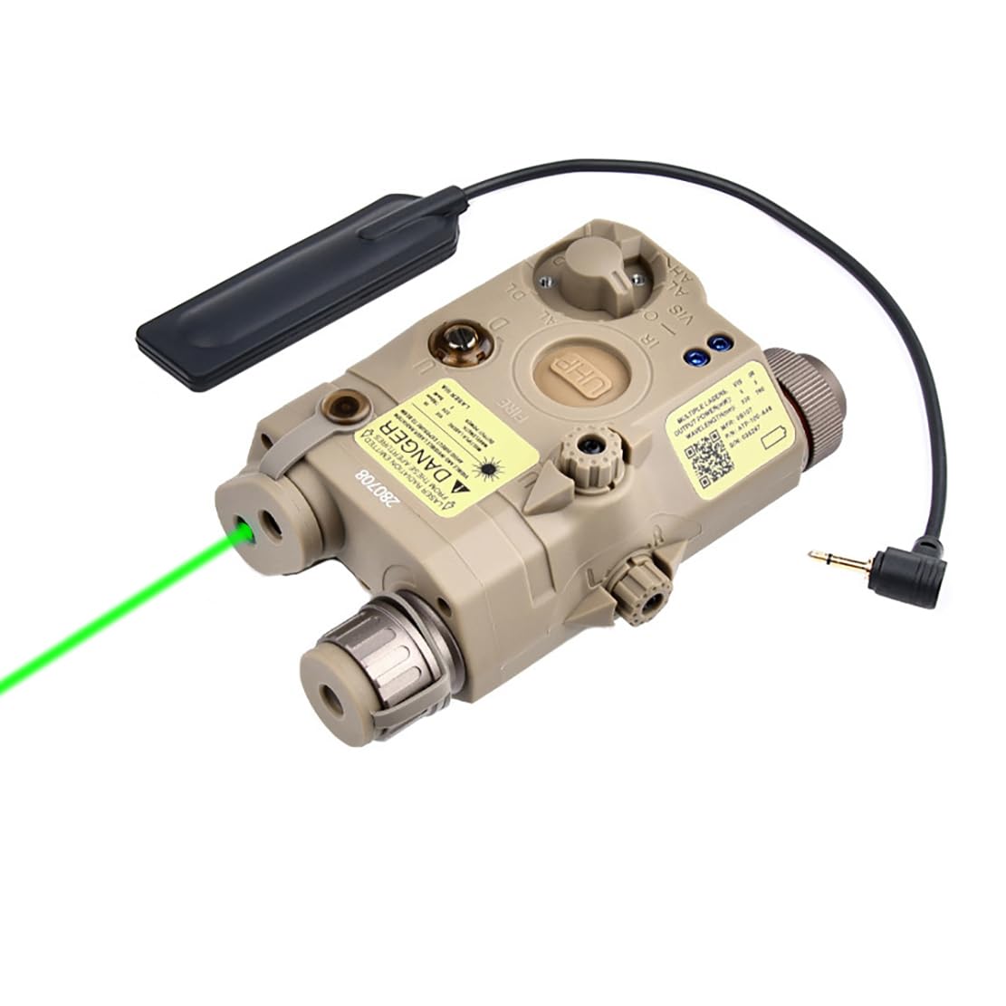 Aimsniper Plastic PEQ-15 Box Laser Sights，with IR Laser + Red