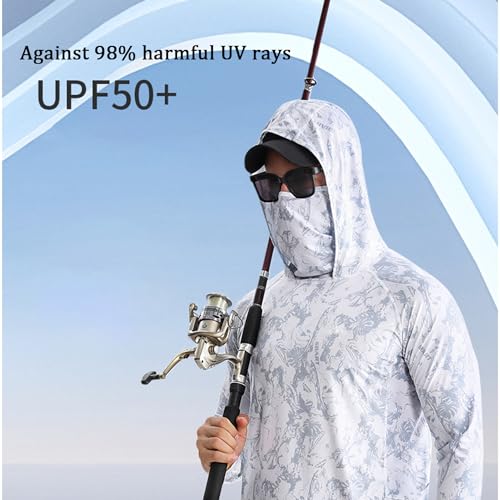 6-in-1 Professional Upf50+ Fishing Clothing, Men's Rash Guard Shirts Long Sleeve2