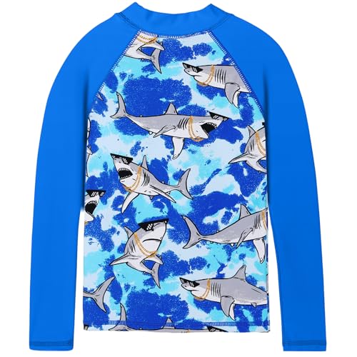 Image of TFJH E Girls & Boys Long Sleeve Rashgurad Swimsuit UPF 50+ Kids Swimwear Sunsuits