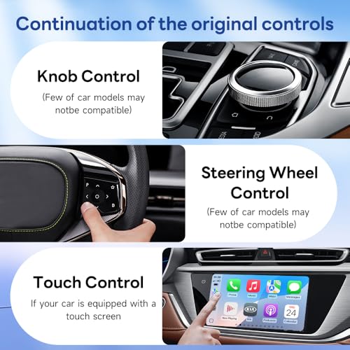 Image of Carlinkit 5.0 Wireless CarPlay /Android Auto Adapter USB for Factory Wired Cars (Model Year: 2015 to 2026), Convert Wired Apple CarPlay & Android Auto to Wireless Dongle, Fit in-Dash Navigation