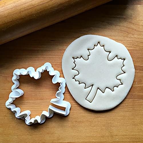 Miniatura 2 de Sweet Prints Inc Maple Leaf (outline) Cookie Cutter - Dishwasher Safe (Small - 3")
