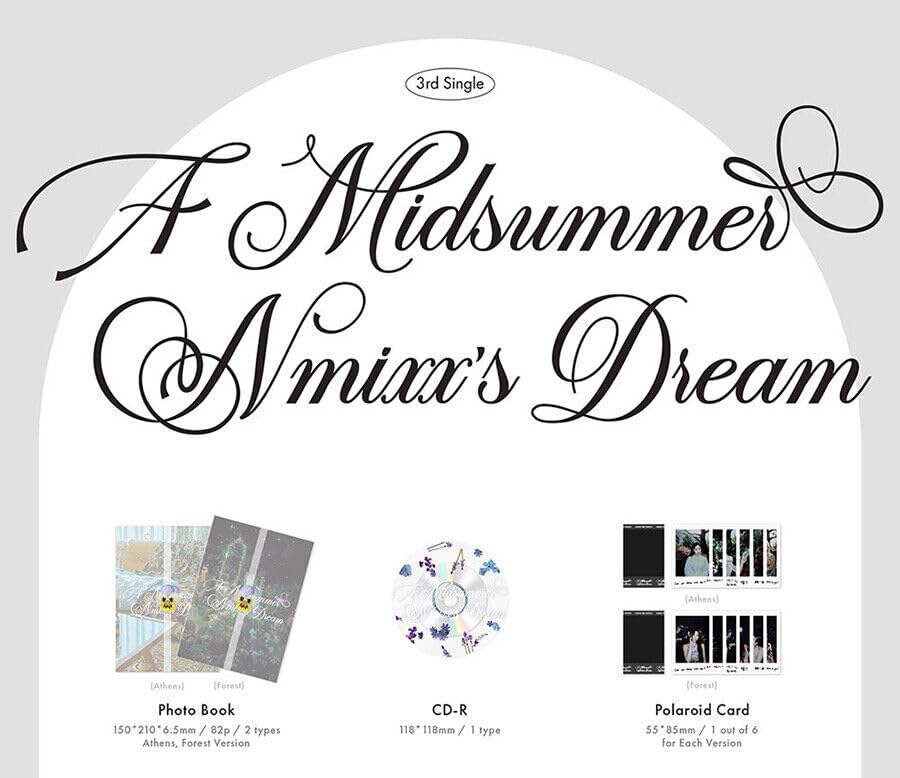 Miniatura 6 de ( Photo Book ) NMIXX A MIDSUMMER NMIXX'S DREAM 3rd Single Album ( ATHENS  FOREST - Random Ver + First Press Folded Poster ) K-POP SEALED