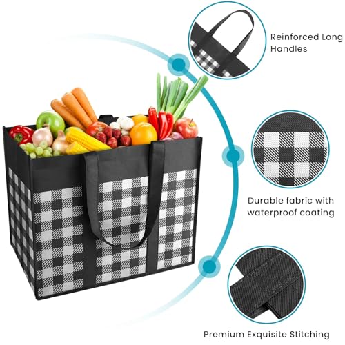 Wowbox Reusable Grocery Bags,4-Pack thumb #2