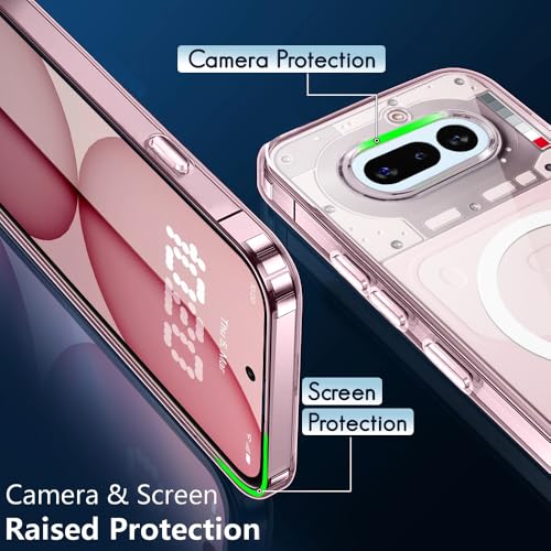 Image of TheGiftKart Ultra-Hybrid Back Case Cover for Nothing Phone 4a 5G Compatible with MagSafe | Camera Protection | Hard Crystal Clear Back | Shockproof Bumper Case Cover (PC & TPU, Transparent)