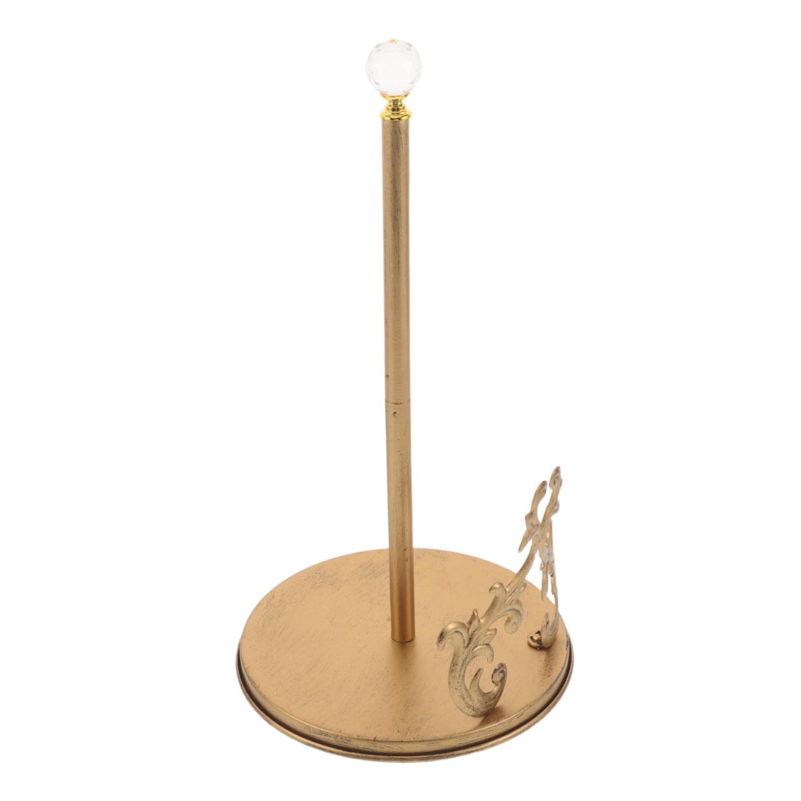 Portarotolo da Cucina in Ferro Oro, Supporto Freestanding