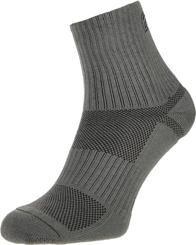 281Z Military Cotton Micro Crew Boot Socks - Cushioned Sole - Moisture Wicking - Odor Resistant - Trekking Hiking Outdoor (Foliage Green)(X-Small 1 Pair)