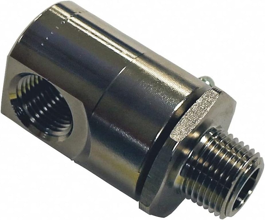 Reelcraft s602033-1/2 NPT(F) x 1/2 NPT(M) Carbon Steel Swivel, Aflas Seals, 5000 psi