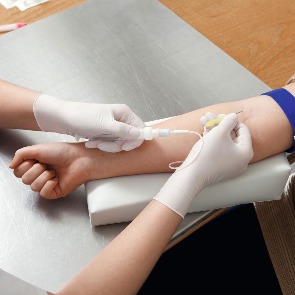 Hartmann 1000 Stück Peha-soft® nitrile white powderfree, Untersuchungshandschuhe, weiß, 8/M, Karton, Untersuchungshandschuhe, Einmalhandschuhe, Schutzhandschuhe