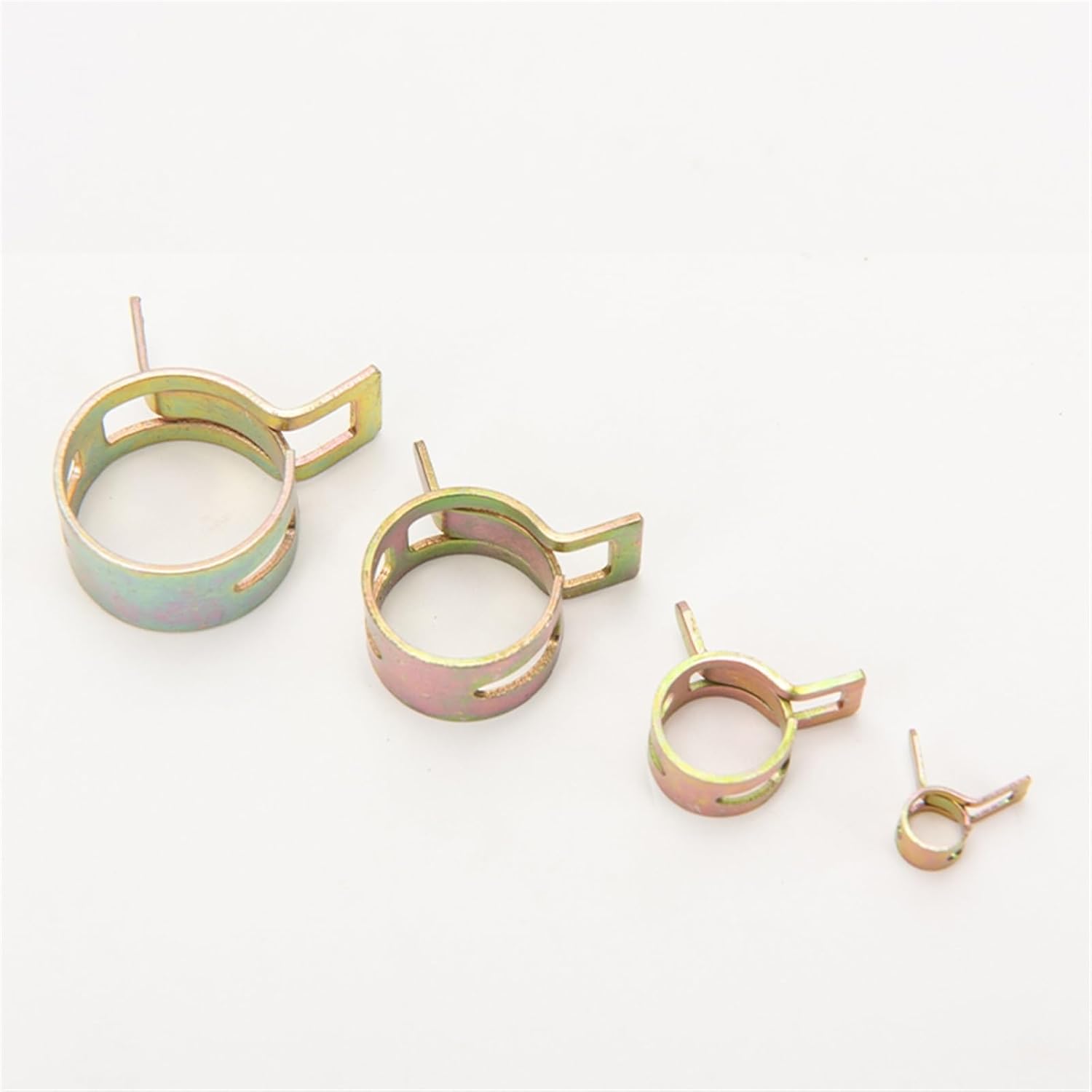6/8/10/12/14/15/16/18/20/22Mm10-Sizes 200Pcs 1Set Vacuum Fuel Hose Line Spring Clip Clamps Fasteners Spring Hose Clamps