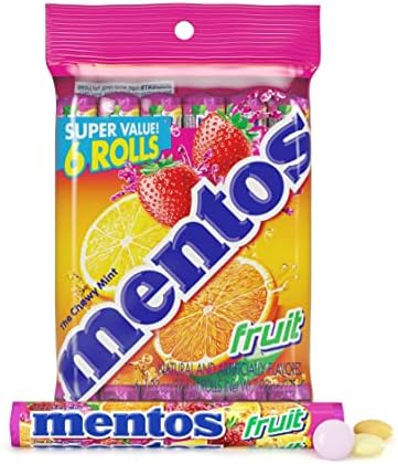 Mentos Candy, Fruit Rolls, 7.92 Ounce, (6 Rolls)