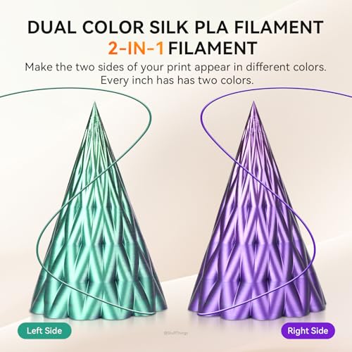 Image of TECBEARS 10KG Silk PLA Filament Bundle - Dual & Triple Color Silk PLA, 1kg x 10 Pack